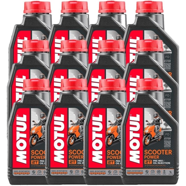 Set 12 Buc Ulei Motor Motul 2T Scooter Power 1L 105881